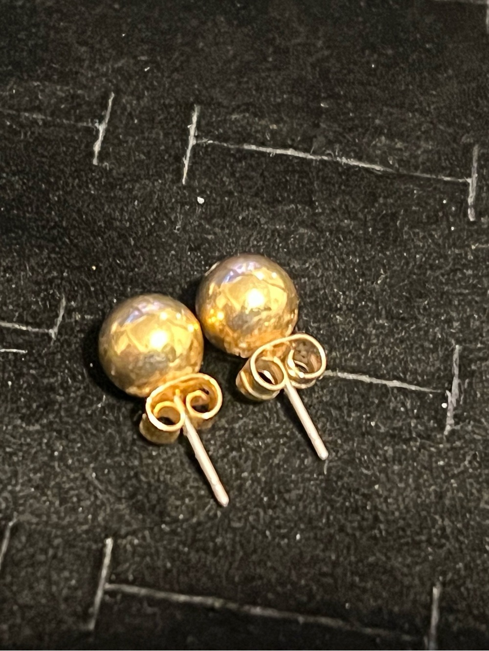 Gold toned Ball Stud Earrings - Classic Women’s Jewelry